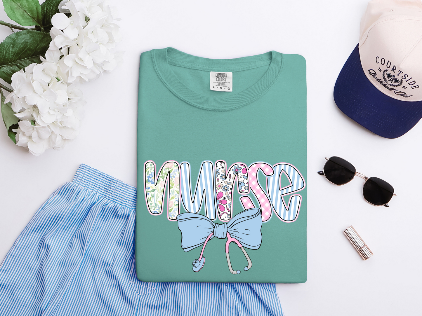Coquette Bow Nurse Tee